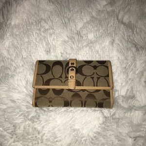 Tan Coach Wallet